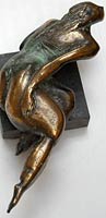 bronze sculpture by esme ellis sculptor esme ellis bronze swimmer